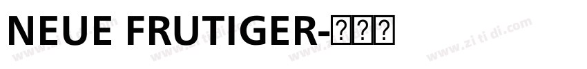 NEUE FRUTIGER字体转换